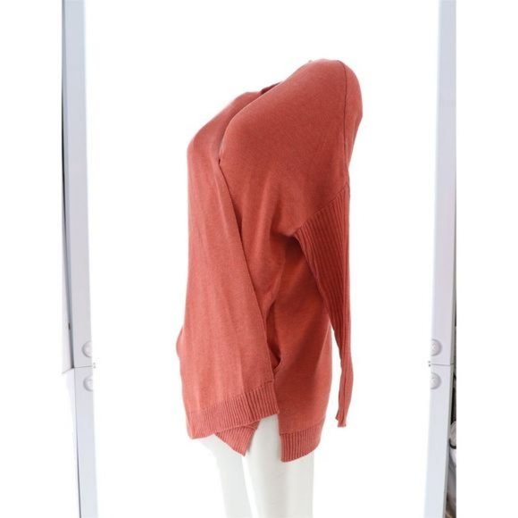 NWT SKINNYGIRL SUNDAZED MOUJ CARDIGAN SWEATER FADED ROSE MEDIUM - Picture 2 of 12